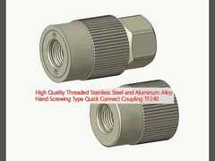 คุณภาพสูง Threaded สแตนเลสสแตนเลสแอลลูมิเนียมสลัดมือ Screwing ประเภท Quick Connect Coupling TF240